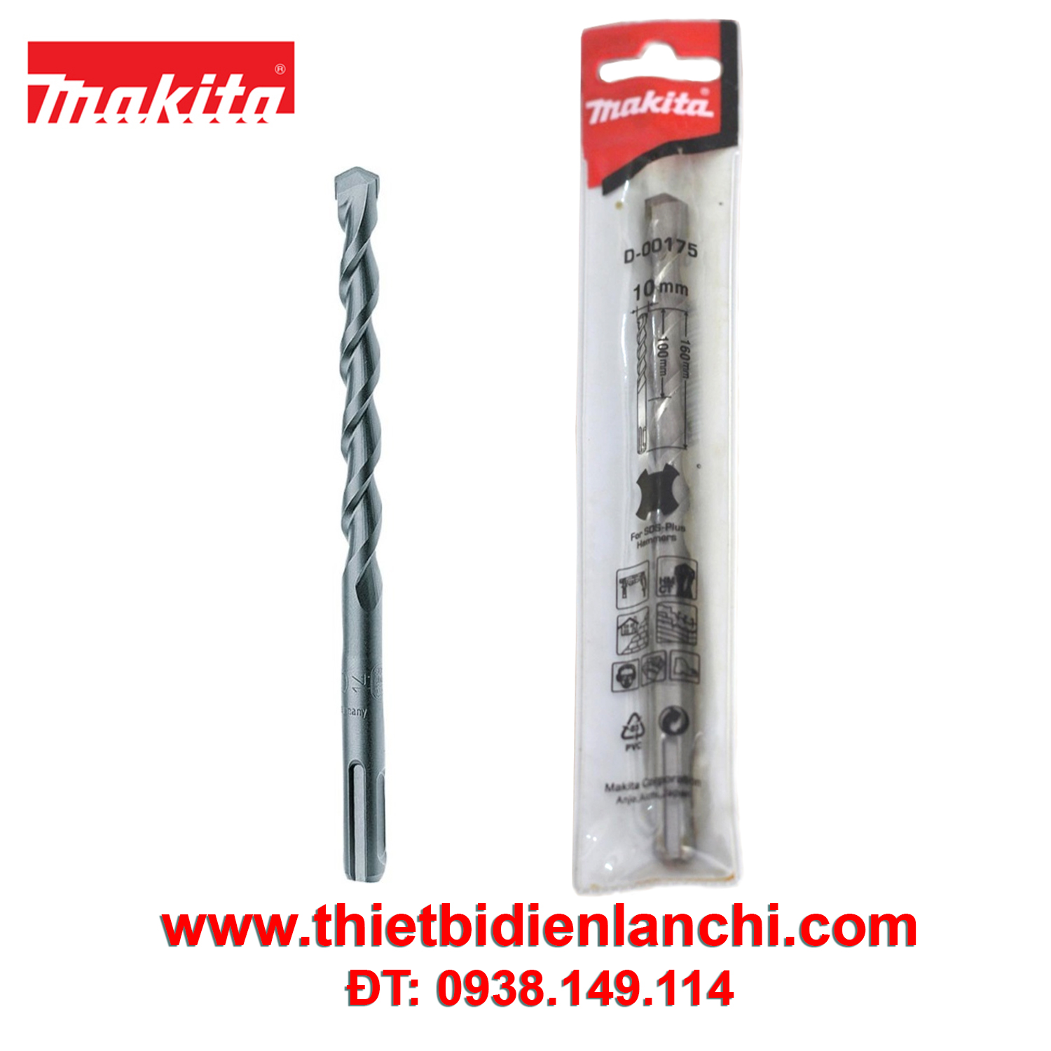 Mũi khoan bê tông Makita D-00175 Mũi khoan bê tông Makita D-00175