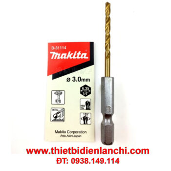 Mũi khoan kim loại đuôi lục giác Makita D-31114 (3x81mm)