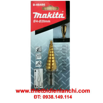 Mũi khoan côn bước cấp tròn Titan Makita D-46486