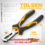 Kềm tuốt dây điện 6" Tolsen 10028 160mm (Vàng)