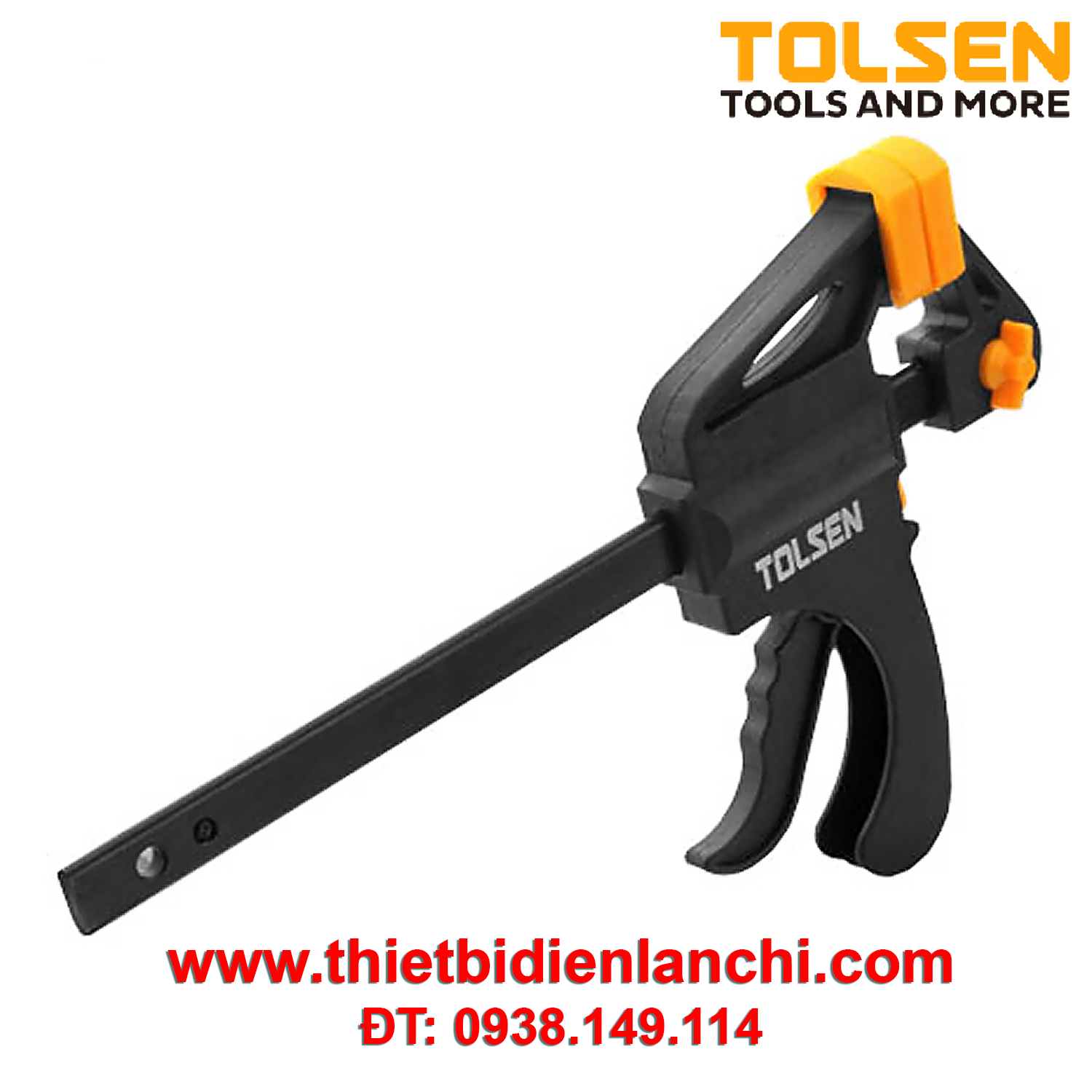 Kẹp gỗ nhanh 6'' Tolsen 10201 (Đen) Kẹp gỗ nhanh 6'' Tolsen 10201 (Đen)