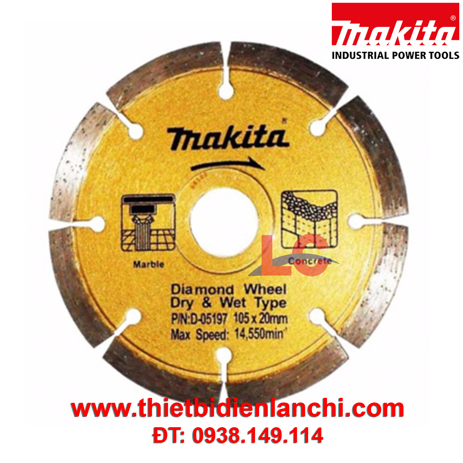Lưỡi cắt kim cương Makita D-05197 (105 x 1.6 x 20mm) Lưỡi cắt kim cương Makita D-05197 (105 x 1.6 x 20mm)