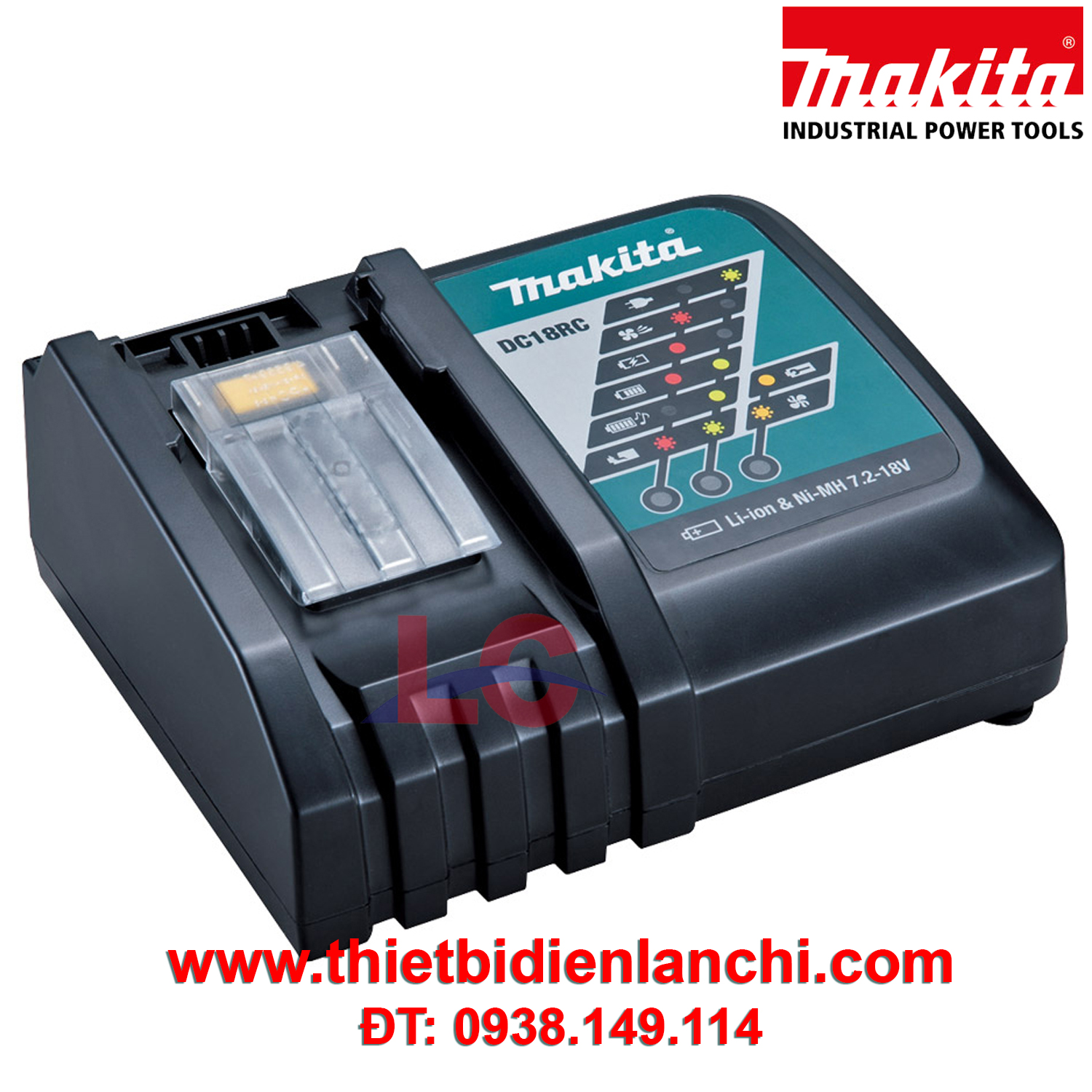 Đế sạc pin Li-Ion nhanh Makita DC18RC (195584-2) Đế sạc pin Li-Ion nhanh Makita DC18RC (195584-2)