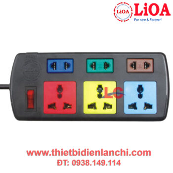 Ổ cắm điện đa năng LIOA 3D3S52 (Đen)