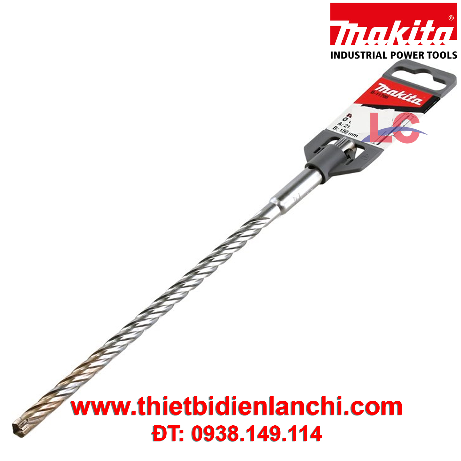 Mũi khoan bê tông 8x210 Makita B-11798 Mũi khoan bê tông 8x210 Makita B-11798