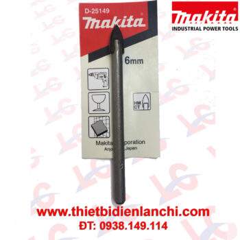 Mũi khoan kính đuôi trụ tròn D6x65mm Makita D-25149
