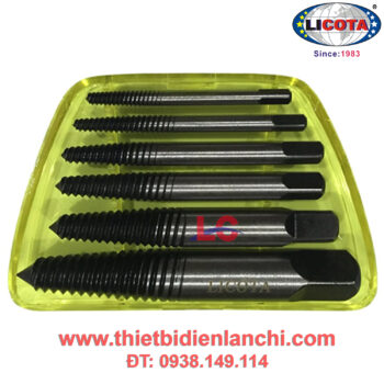 Bộ mở ốc vít gãy, toét đầu 6 cây Licota - TAP-50004