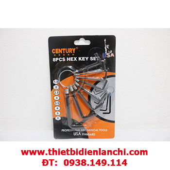 Bộ lục giác 8 cây xi đen TGCN-29435 Century