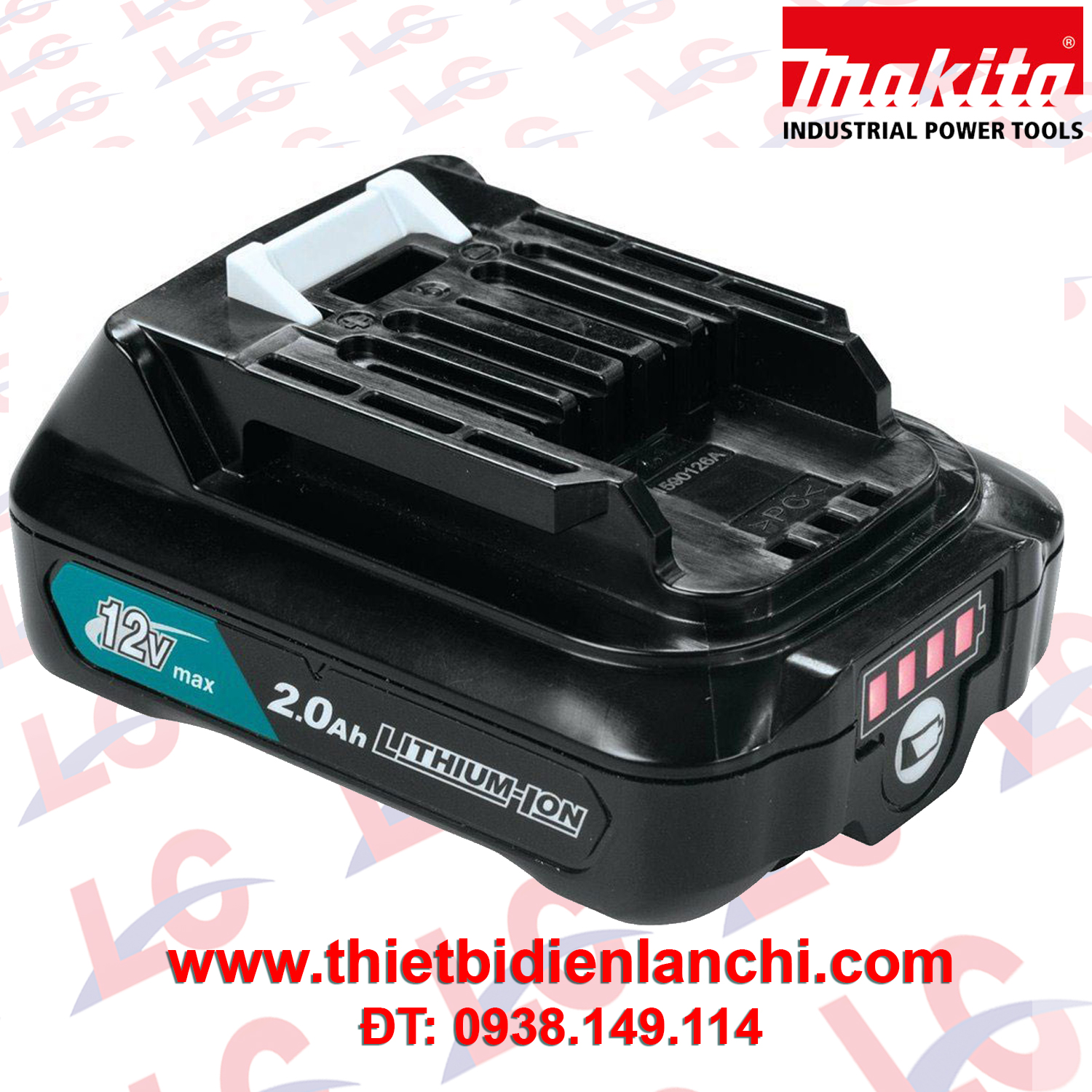 Pin Lithium-Ion Makita 12V/2.0Ah BL1021B (197396-9) Pin Lithium-Ion Makita 12V/2.0Ah BL1021B (197396-9)