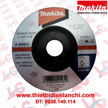 Đá mài kim loại Makita A-80933 (125x6x22.23mm)