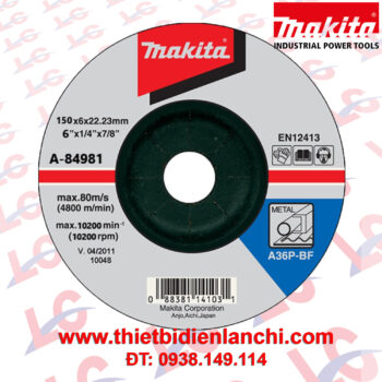 Đá mài sắt Makita A-84981 (150 x 6 x 22mm)