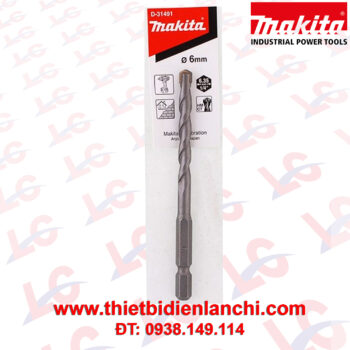 Mũi khoan tường chuôi lục giác 6mm Makita D-31491