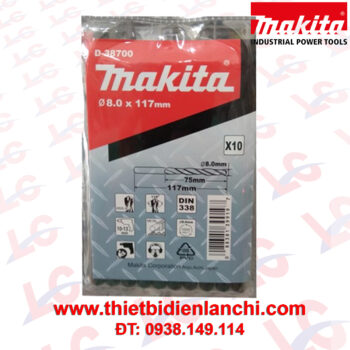 Mũi khoan kim loại MAKITA 8.0mm HSS-R D-38700