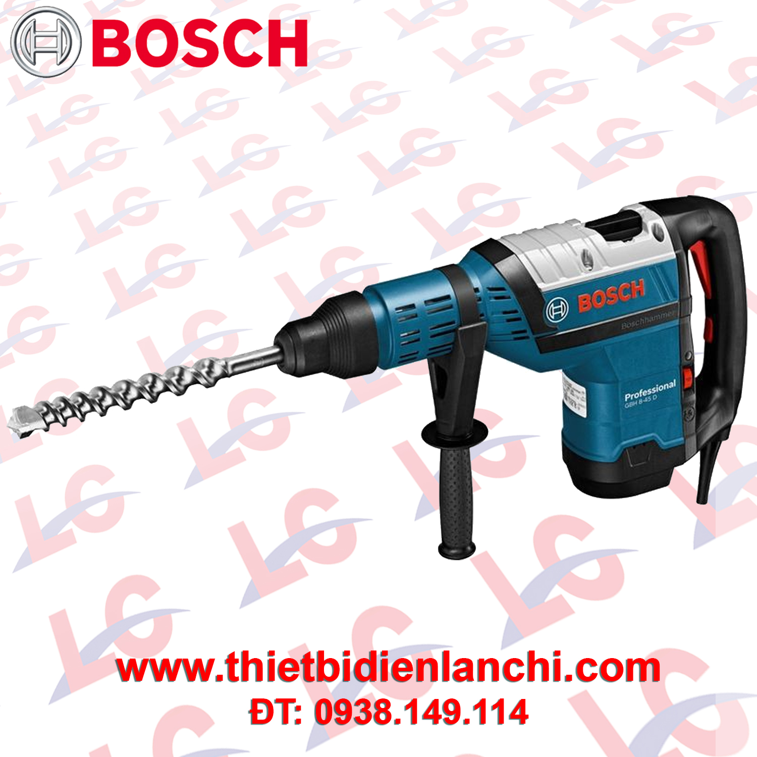 Máy khoan búa 1.500W Bosch GBH 8-45D (45mm) Máy khoan búa 1.500W Bosch GBH 8-45D (45mm)