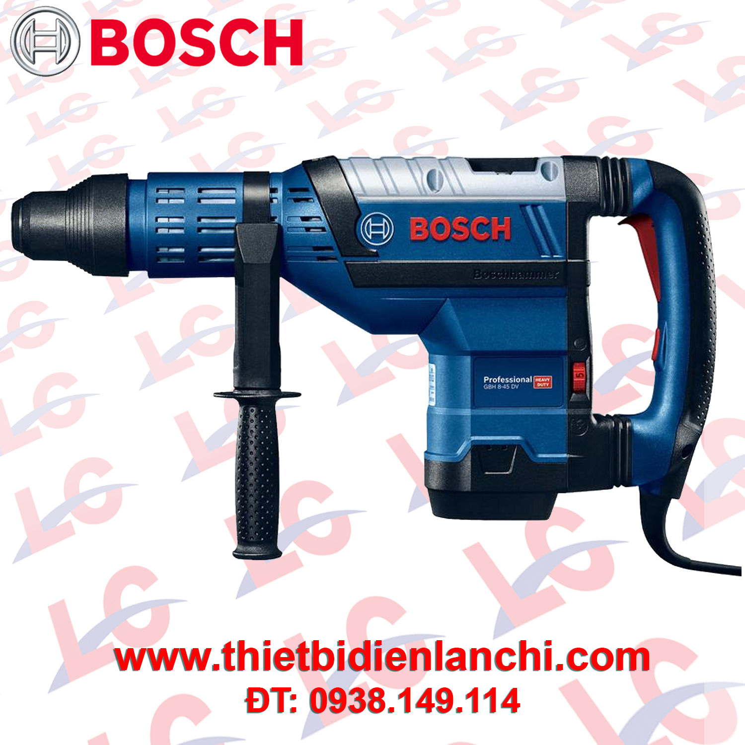 Máy khoan bê tông 1500W Bosch GBH 8-45DV (45mm) Máy khoan bê tông 1500W Bosch GBH 8-45DV (45mm)