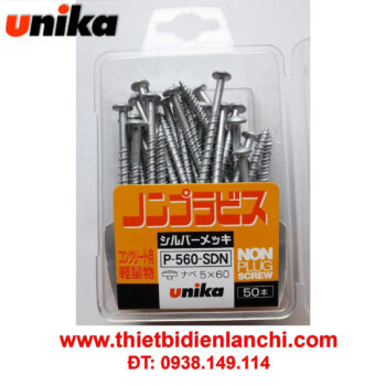 Vít đầu bằng mạ bạc Unika F-560-SDN 5x60mm