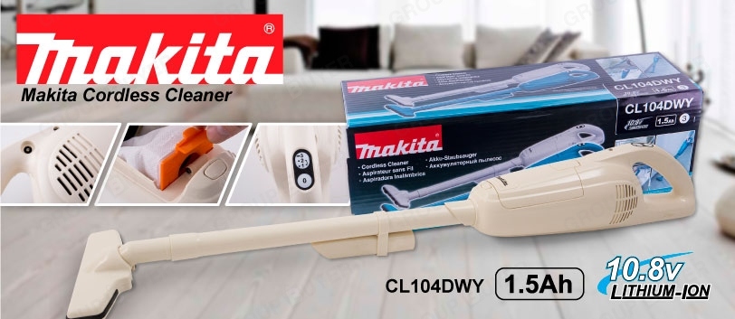 Máy hút bụi dùng pin 10.8V Makita CL104DWY