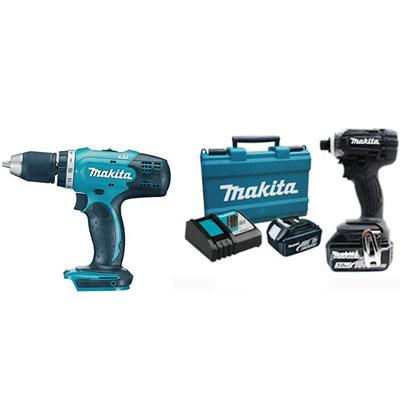 Bộ sản phẩm máy khoan, máy vặn vít Makita DLX2240 | Máy khoan vặn ...