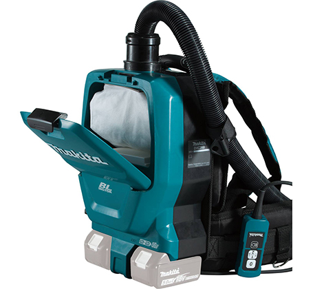 M&aacute;y h&uacute;t bụi đeo vai d&ugrave;ng pin Makita DVC260ZX