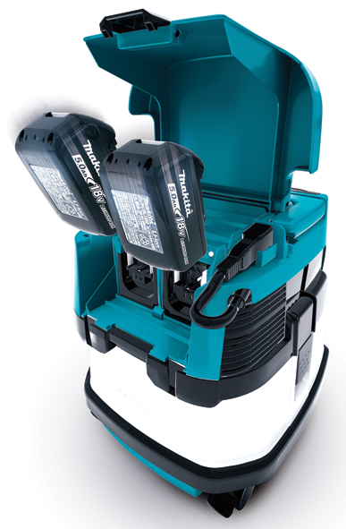 M&aacute;y h&uacute;t bụi d&ugrave;ng điện v&agrave; pin Makita DVC861LZ