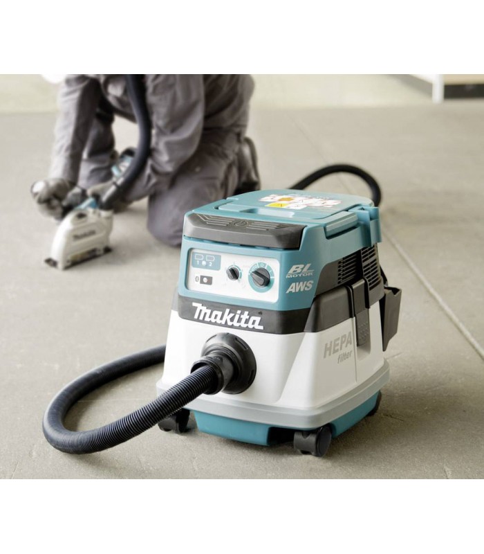 Makita DVC864LZ 18VX2 BL MOTOR Bluetooth L-Class dust extractor ...