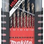 Bộ mũi khoan HSS-Co 19 mũi từ 1.0-10mm Makita D-50463