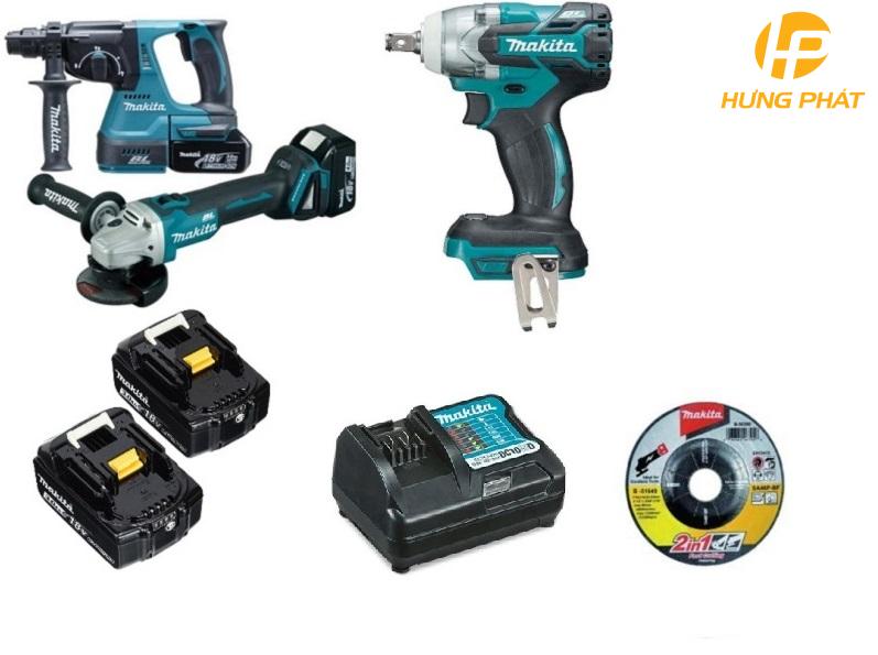 Bộ sản phẩm m&aacute;y d&ugrave;ng pin Makita DLX3131JX1 - Makita Hưng Ph&aacute;t