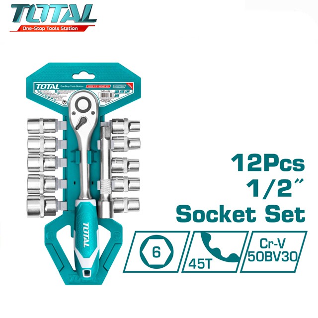 Bộ tuýp 12 chi tiết Total THT141121 Bộ tuýp 12 chi tiết Total THT141121
