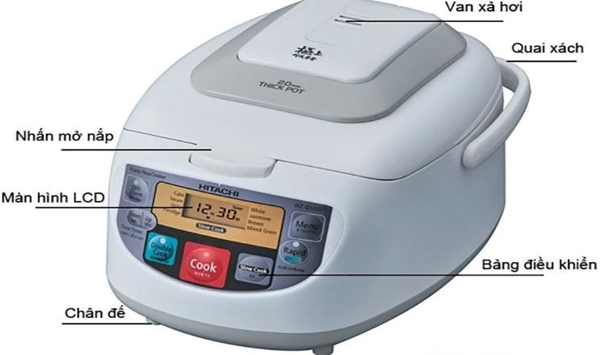 Nồi cơm điện Hitachi RZ-D10GFY  - H&agrave;ng ch&iacute;nh h&atilde;ng