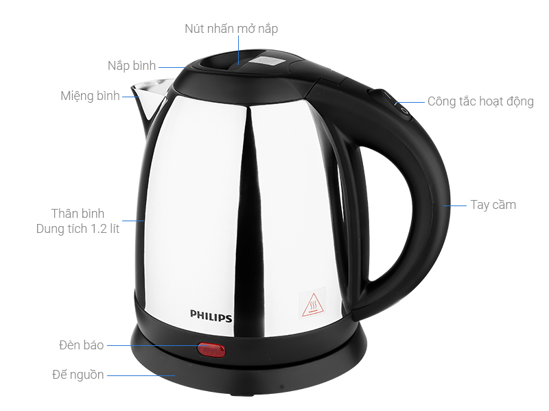 B&igrave;nh đun si&ecirc;u tốc Philips 1.2 l&iacute;t HD9303