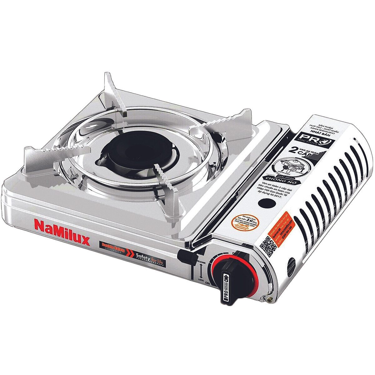 Bếp ga mini INOX Namilux 2S chống nổ PL2021AS Bếp ga mini INOX Namilux 2S chống nổ PL2021AS