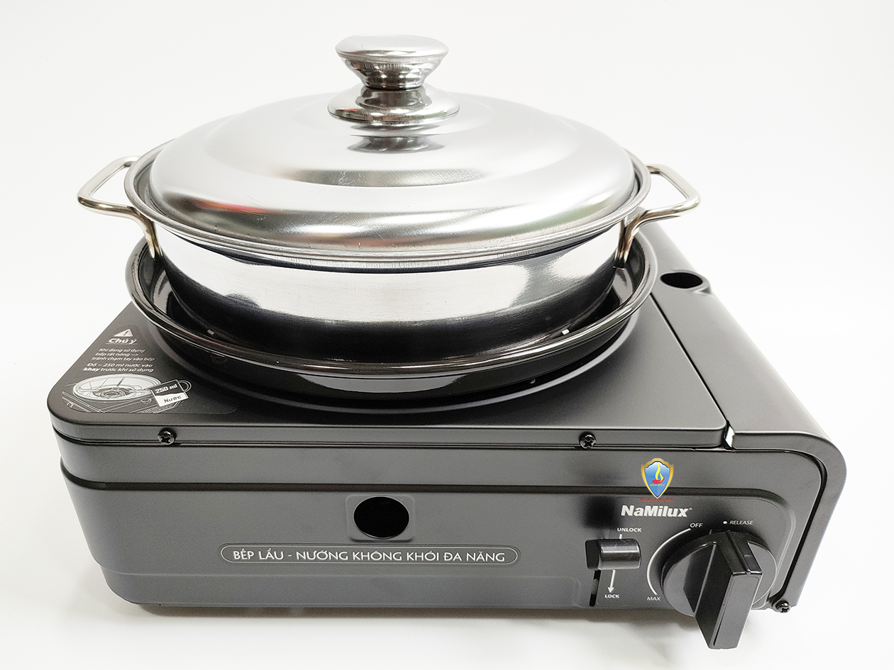 Bếp lẩu - nướng không khói đa năng Namilux NA-GS2821PF Bếp lẩu - nướng không khói đa năng Namilux NA-GS2821PF