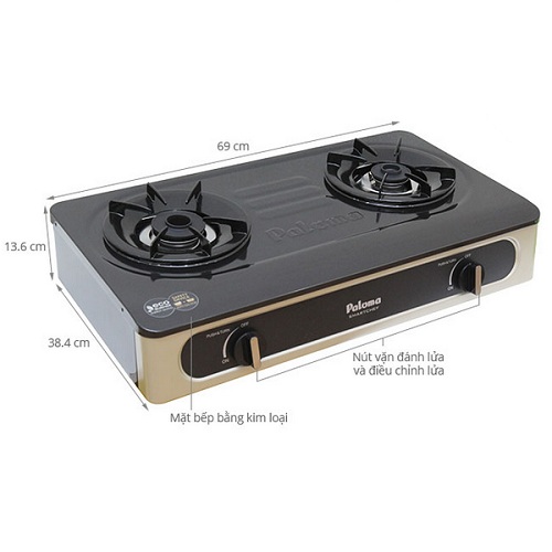 Bếp gas dương Paloma PA - V72EB