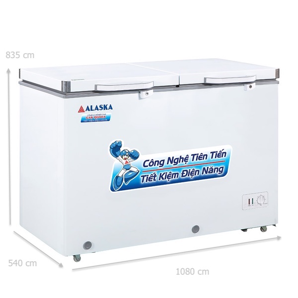 k&iacute;ch thước tủ đ&ocirc;ng alaska BCD 3568N