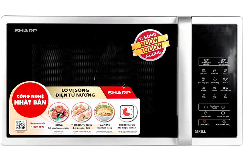 Lò vi sóng Sharp R-G372VN-S 23 lít Lò vi sóng Sharp R-G372VN-S 23 lít