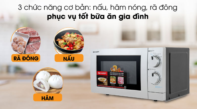 Lò vi sóng cơ bản - Lò vi sóng R-209VN-SK 20 lít Lò vi sóng cơ bản - Lò vi sóng R-209VN-SK 20 lít