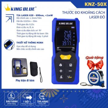 Thước Đo Khoảng Cách Laser Kingblue Đỏ KNZ-50X