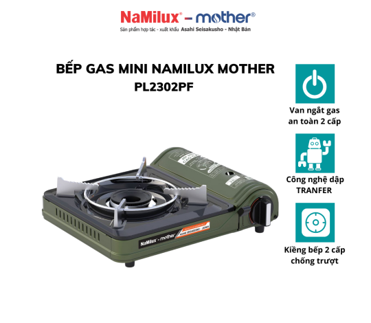 Bếp ga du lịch mini Namilux PL2302PF - Hàng chính hãng Bếp ga du lịch mini Namilux PL2302PF - Hàng chính hãng