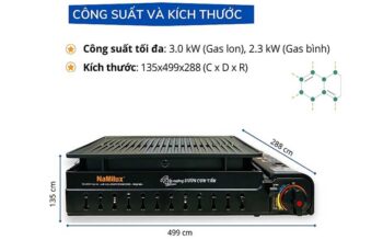 Bếp nướng tích nhiệt Namilux GM3053PF - Hàng chính hãng