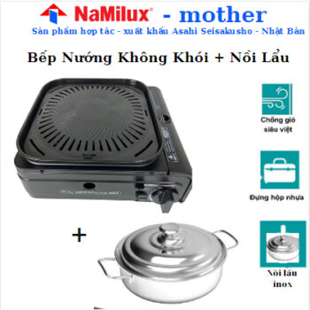 Bếp Gas Mini Nấu & Nướng Namilux GS-3323PF Hàng Chính Hãng Namilux