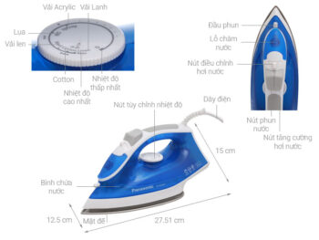 Bàn ủi hơi nước Panasonic NI-M300TARA 1800W