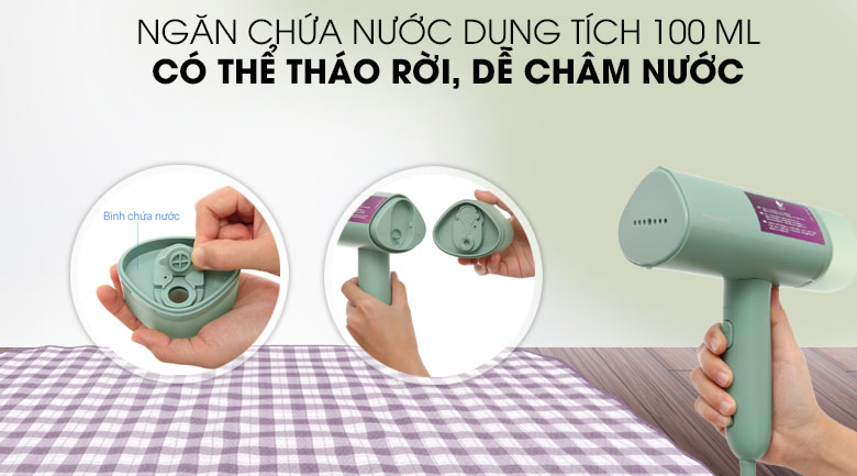Dung tích - Bàn ủi hơi nước cầm tay Philips STH3010 Dung tích - Bàn ủi hơi nước cầm tay Philips STH3010