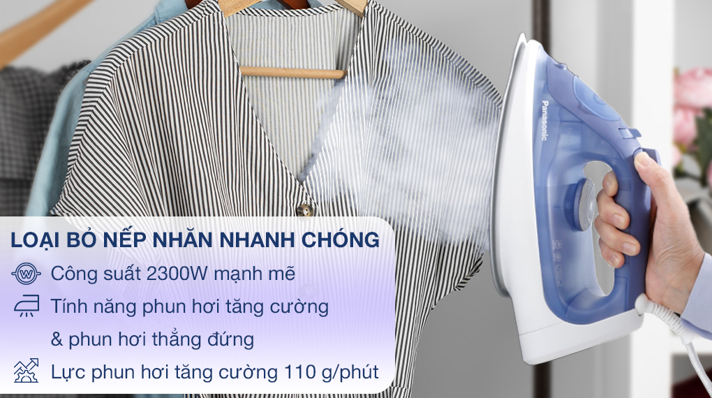 Bàn ủi hơi nước Panasonic NI-S530ARA 2300W - Công suất Bàn ủi hơi nước Panasonic NI-S530ARA 2300W - Công suất