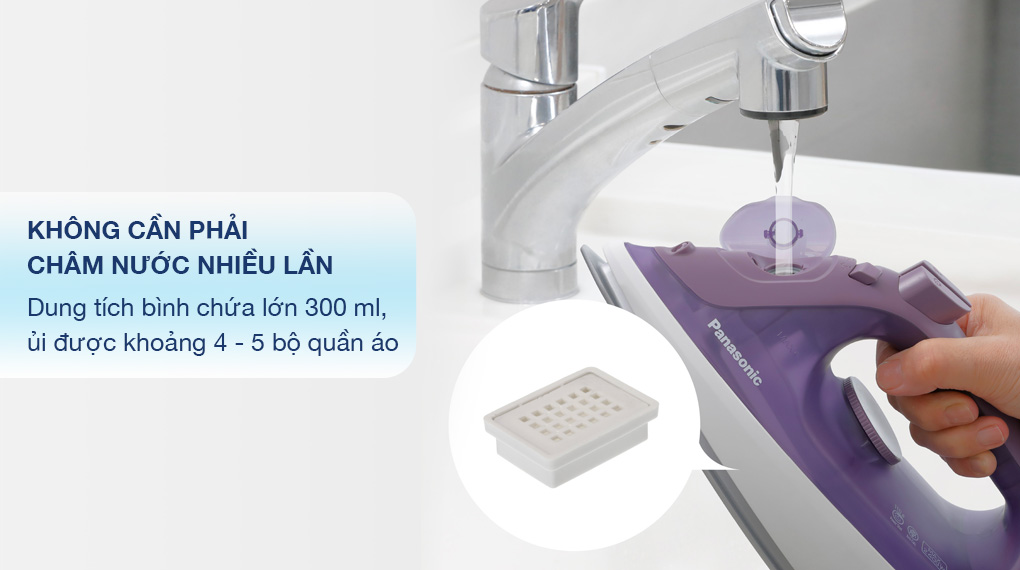 Bàn ủi hơi nước Panasonic NI-S630VRA 2400W - Bình chứa nước Bàn ủi hơi nước Panasonic NI-S630VRA 2400W - Bình chứa nước