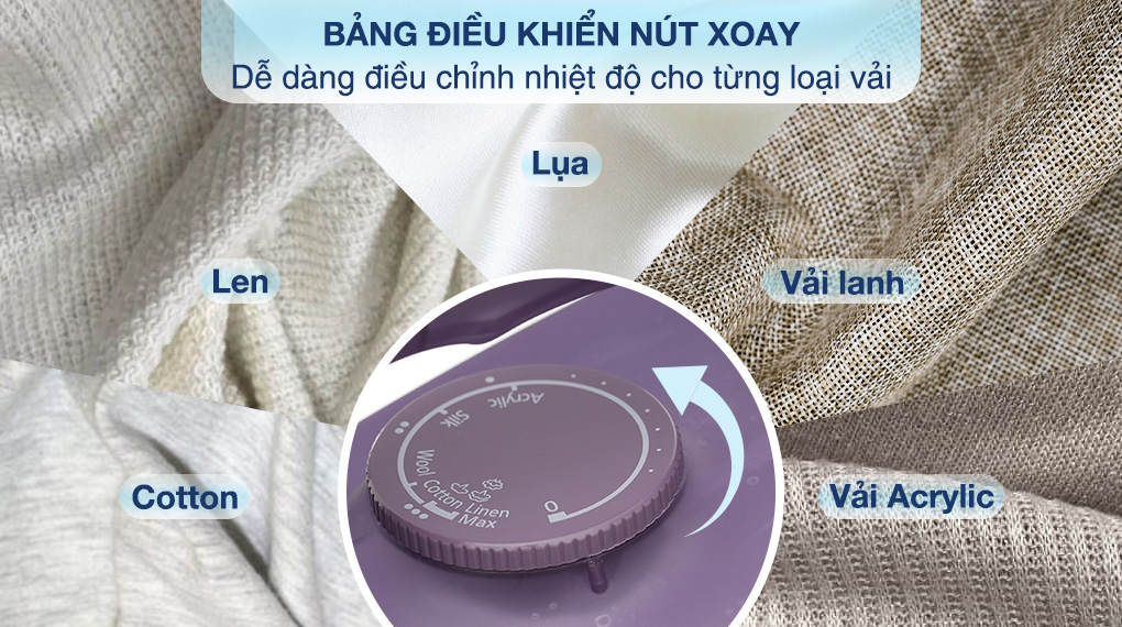 Bàn ủi hơi nước Panasonic NI-S630VRA 2400W - Bảng điều khiển Bàn ủi hơi nước Panasonic NI-S630VRA 2400W - Bảng điều khiển