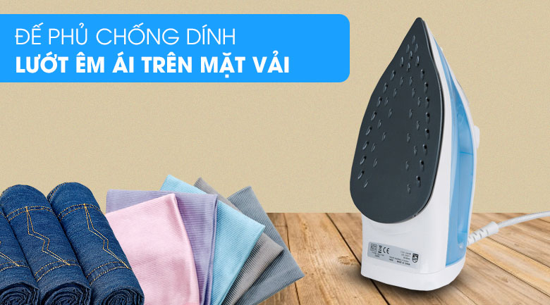 Bàn ủi hơi nước Philips GC1740 2000W - Mặt đế Bàn ủi hơi nước Philips GC1740 2000W - Mặt đế
