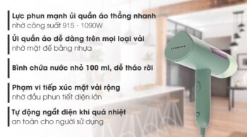 Bàn ủi hơi nước cầm tay Philips STH3010 1090W