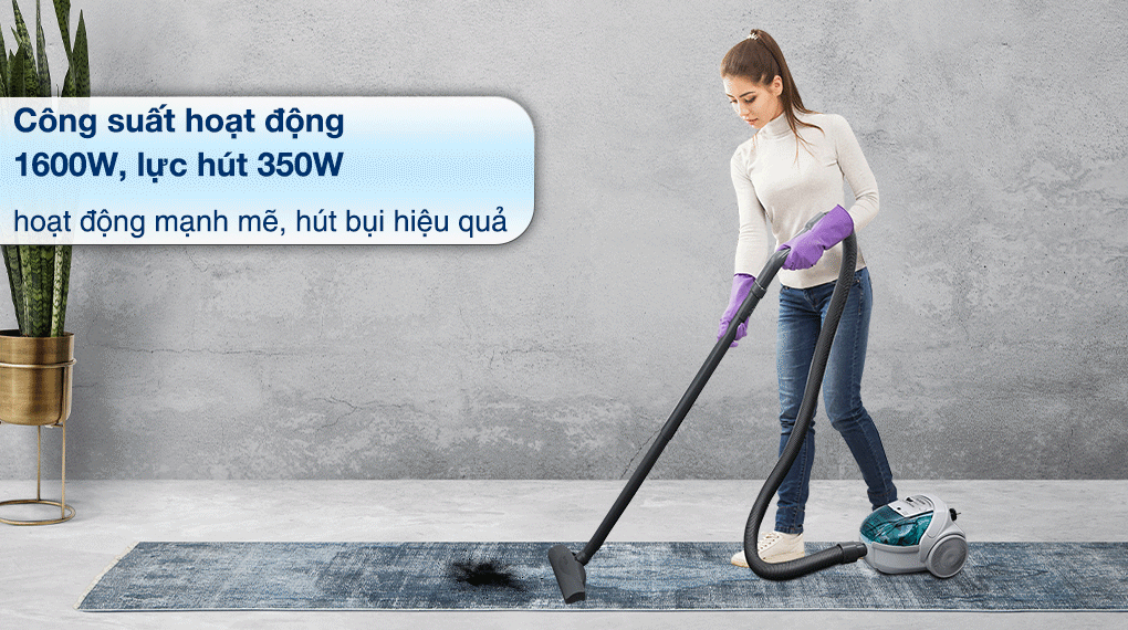 Máy hút bụi dạng hộp Hitachi CV-BF16 GN - Công suất Máy hút bụi dạng hộp Hitachi CV-BF16 GN - Công suất