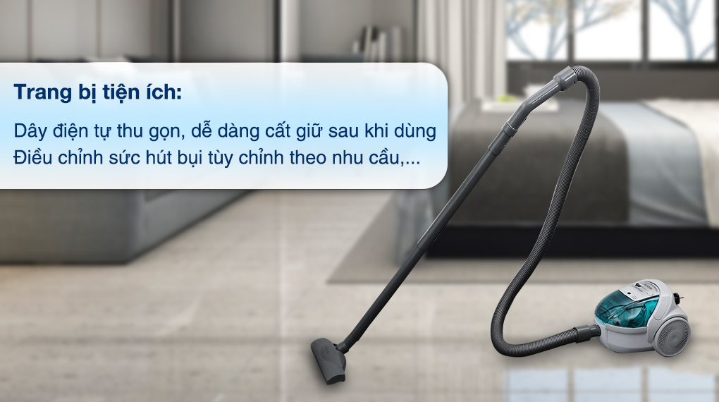 Máy hút bụi dạng hộp Hitachi CV-BF16 GN - Tiện ích Máy hút bụi dạng hộp Hitachi CV-BF16 GN - Tiện ích