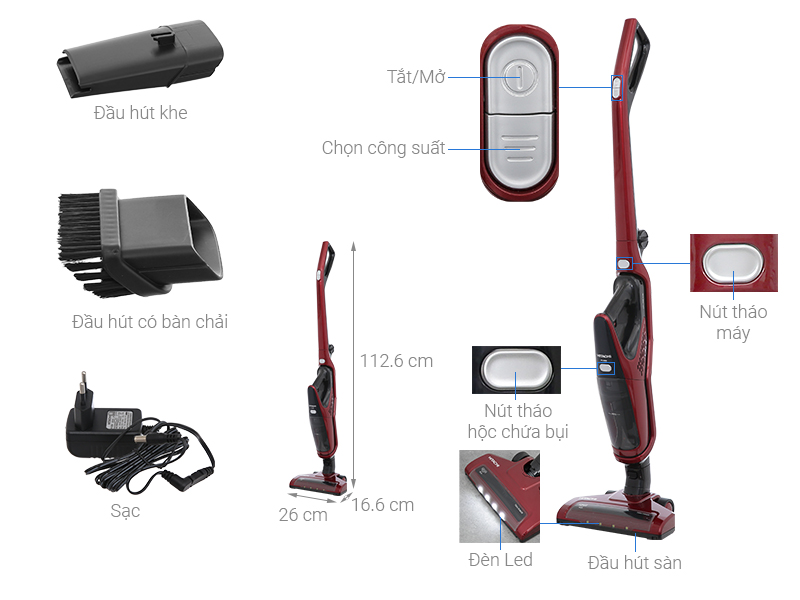 M&aacute;y h&uacute;t bụi kh&ocirc;ng d&acirc;y Hitachi PV-X85M MRE